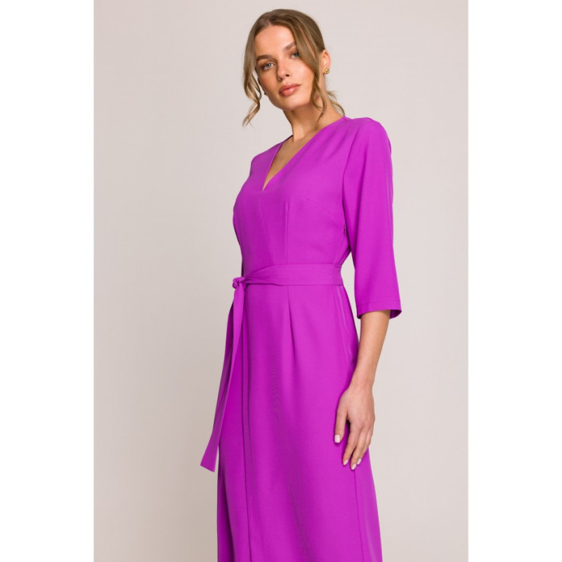 S396 Suknelė su voko motyvu - levandų spalvos 2