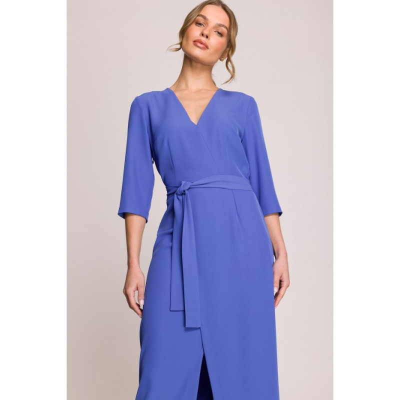 S396 Suknelė su voko motyvu - mėlyna 2