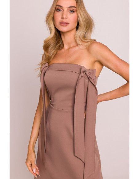 M851 Korsetinė suknelė su lankeliais - moka