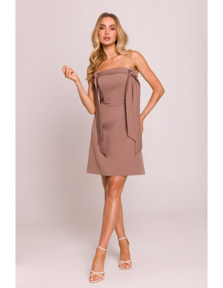 M851 Korsetinė suknelė su lankeliais - moka