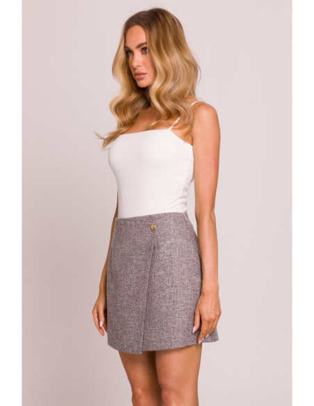 M854 Mini sijonas - grafitinis