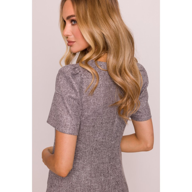 M855 Mini trapecijos formos suknelė - grafito spalvos 2