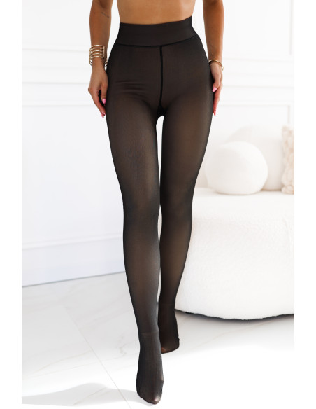 565-2 Elastic insulated tights for the fall/winter season - black   565-2 Elastic insulated tights for the fall/winter season - black