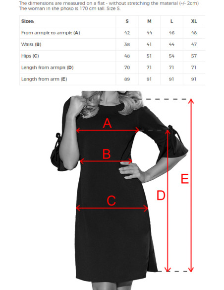  217-4 NEVA Trapezoidal dress with flared sleeves - pastel pink 