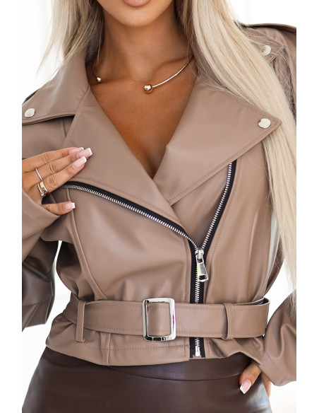 626-1 Dviratininko striukė ilgomis rankovėmis, su užtrauktuku ir diržu - moka putos   626-1 Dviratininko striukė ilgomis rankovėmis, su užtrauktuku ir diržu - moka putos