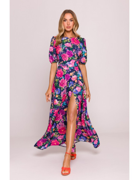 M858 maxi suknelė su iškirpte nugaroje - 1 modelis