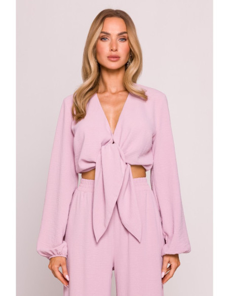 M861 Trumpa palaidinė - purvinai rožinė