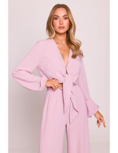 M861 Trumpa palaidinė - purvinai rožinė