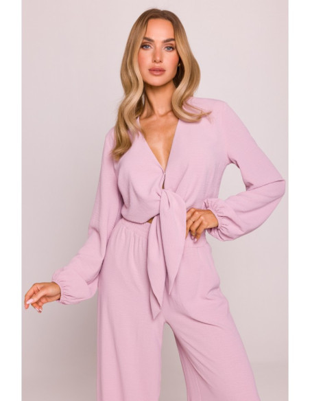 M861 Trumpa palaidinė - purvinai rožinė