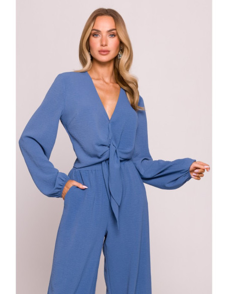 M861 Trumpa palaidinė - džinsinė