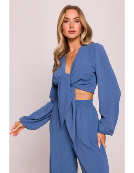 M861 Trumpa palaidinė - džinsinė