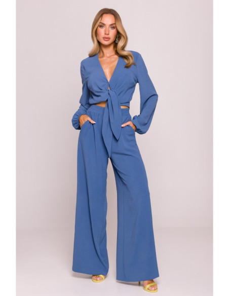 M861 Trumpa palaidinė - džinsinė