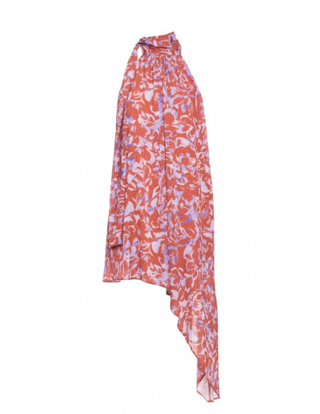 M867 Šifoninė suknelė su kaklu - 1 modelis