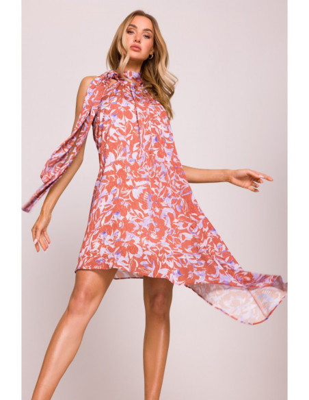 M867 Šifoninė suknelė su kaklu - 1 modelis