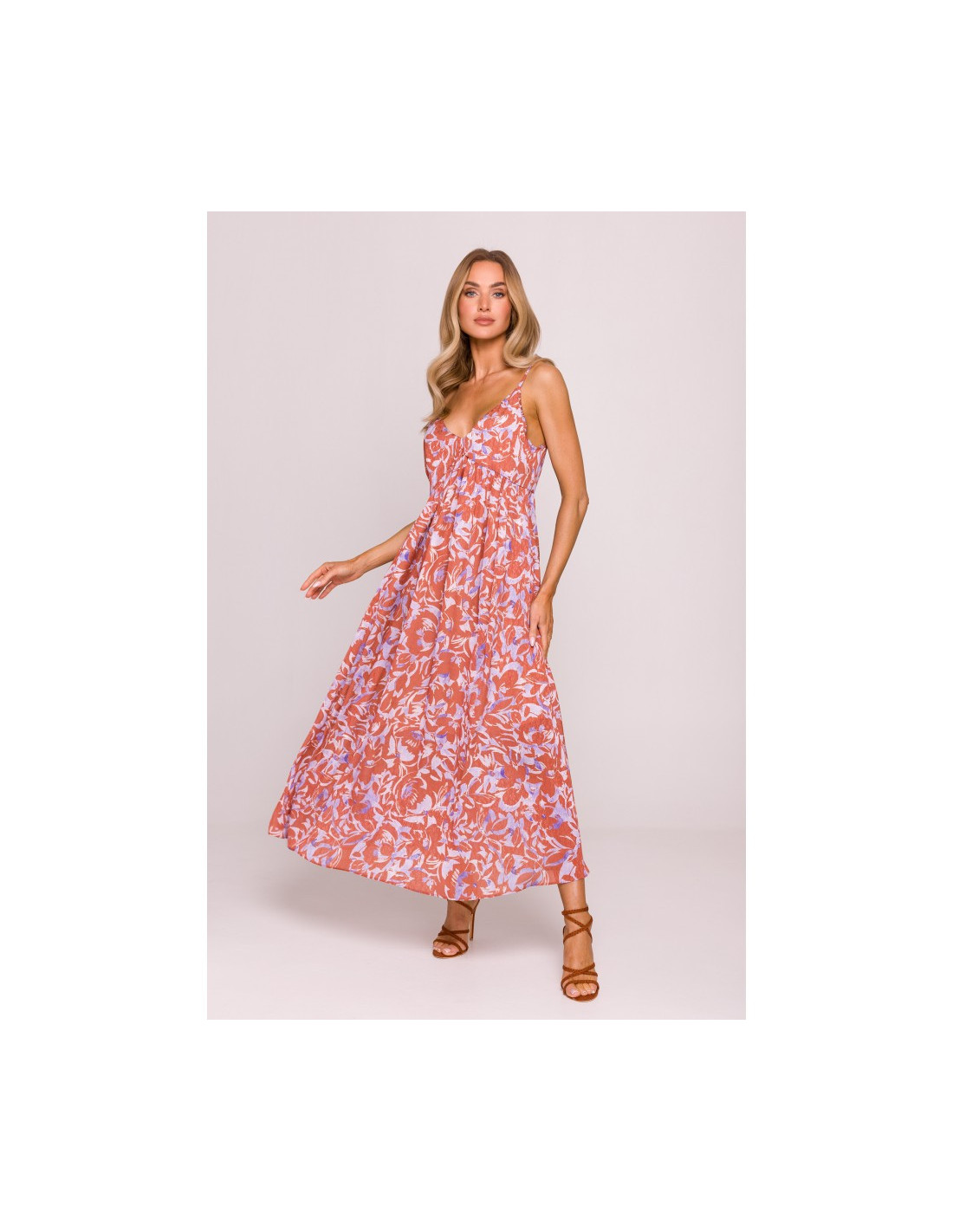 M868 Šifoninė suknelė be petnešėlių - 1 modelis