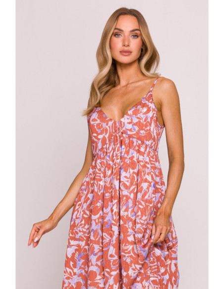 M868 Šifoninė suknelė be petnešėlių - 1 modelis