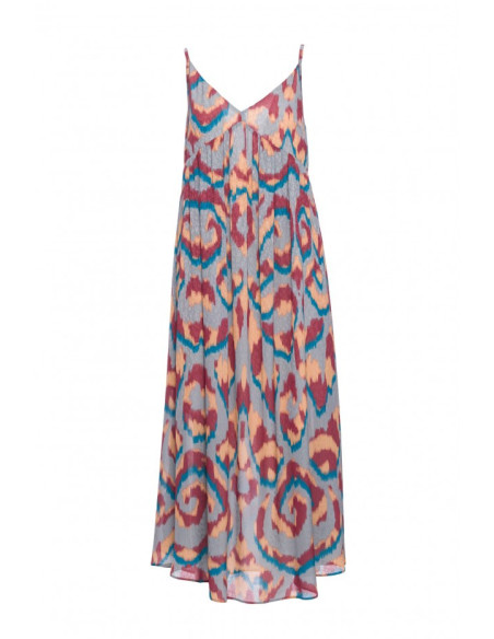 M868 Šifoninė suknelė be petnešėlių - 2 modelis