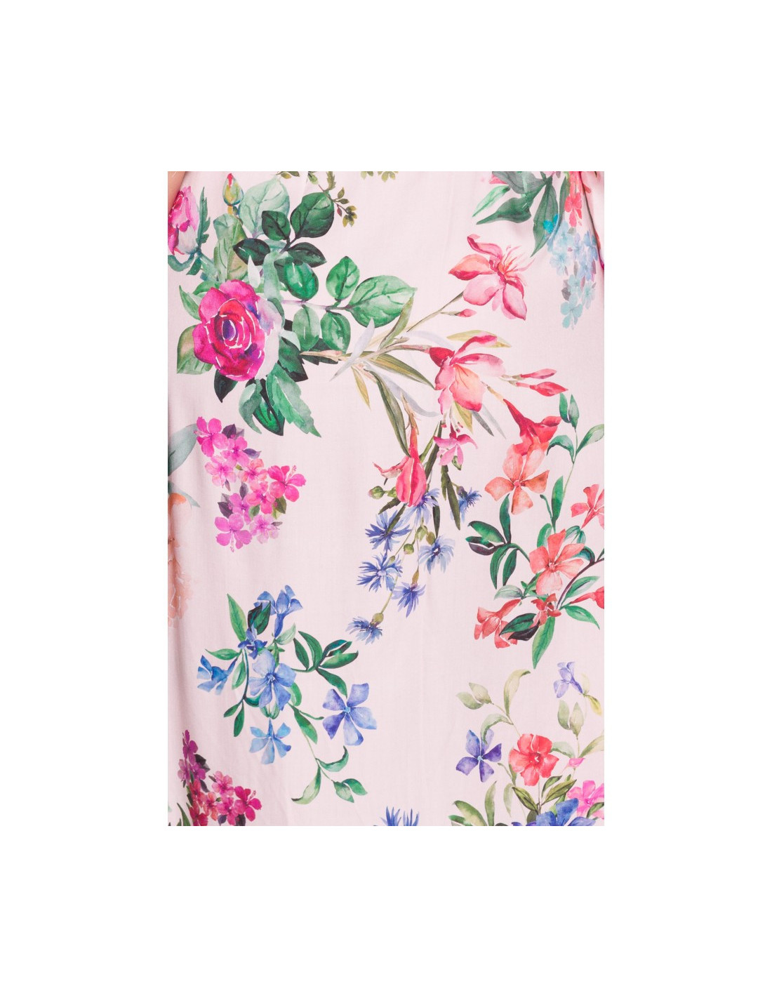 S405 Raštuota maxi suknelė su voku - 1 modelis