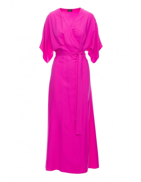 S406 Maksi suknelė iš viskozės - alyvinė