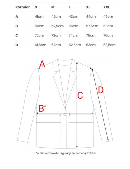 M873 Raukšlėtas liemeninis švarkas - bordo spalvos