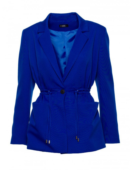 M873 Marginto liemens švarkas - rugiagėlių mėlynumo