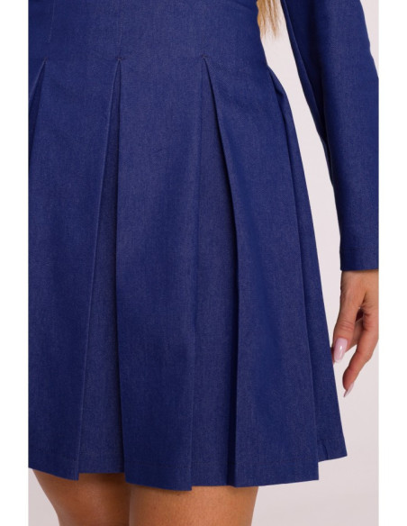 M884 Džinsinė suknelė - mėlyna