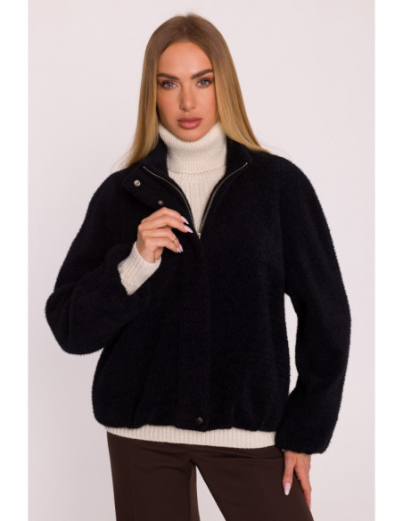 M885 Coat trikotažinė striukė - juoda