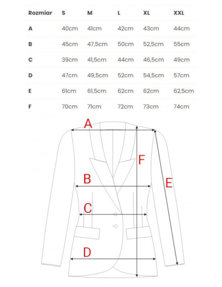 S417 Plono kirpimo švarkas - juodas