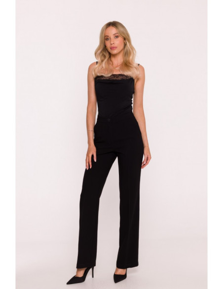 S418 Kostiumo kelnės - juodos