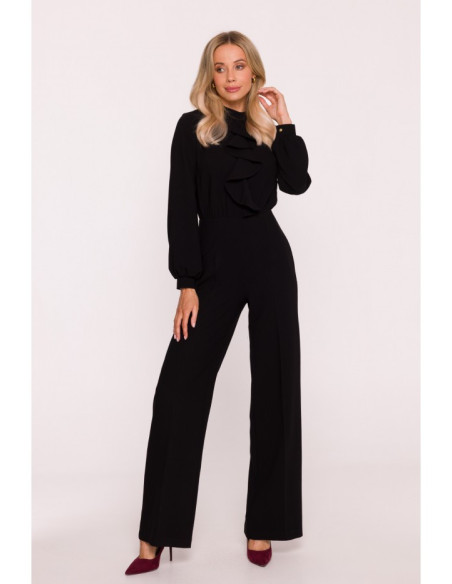 S420 Maudymosi kostiumėlis su švarku - juodas