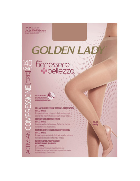 Golden Lady pėdkelnės su likra