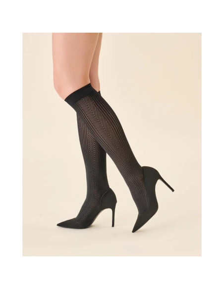 Gabriella kojinės iki kelių su mikrofibra