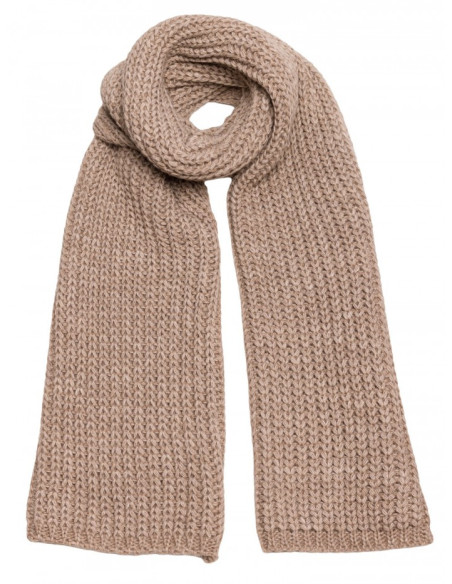 M896 Briaunoto pynimo šalikas - smėlio spalvos