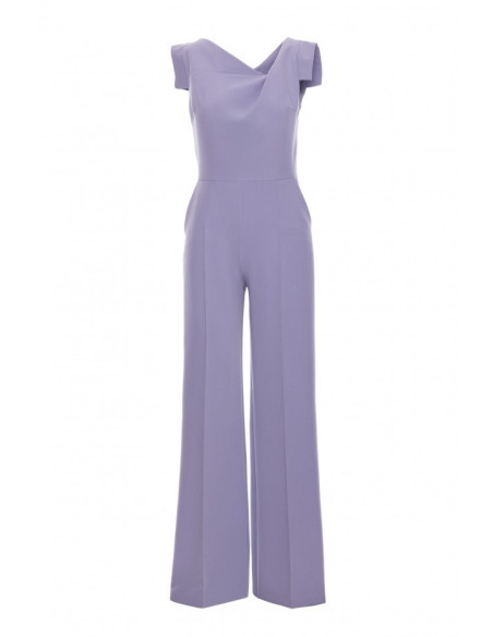 S407 Kombinezonas su asimetriška iškirpte - balandis