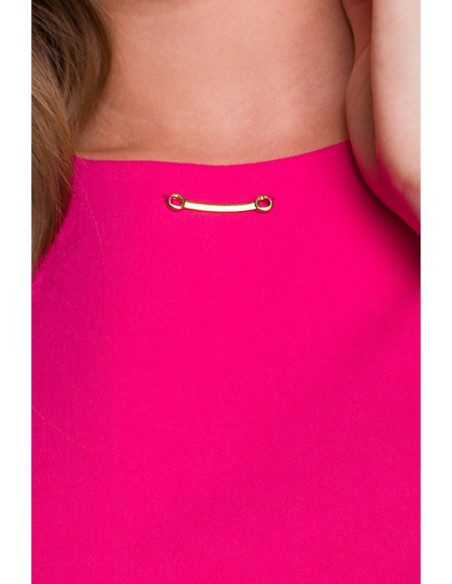 S408 Rožinė suknelė be rankovių