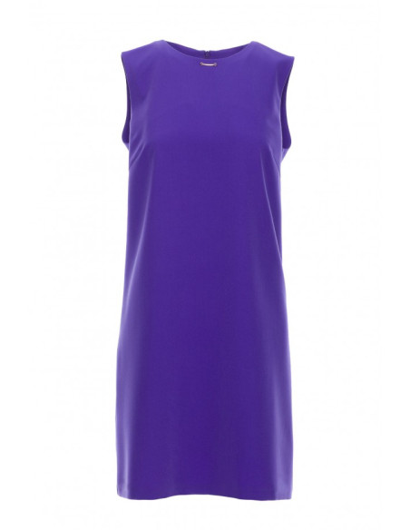 S408 Violetinė suknelė be rankovių