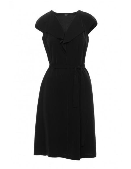 S411 Suknelė su švarku - juoda