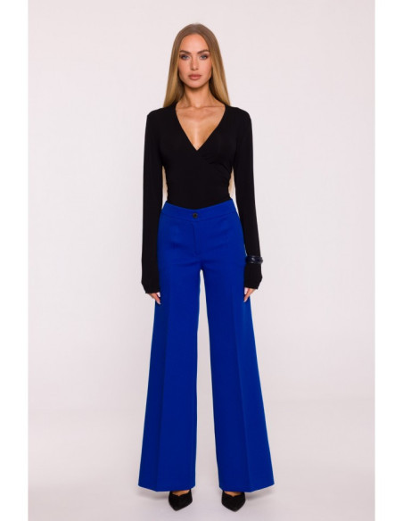 M875 Plačios kelnės - rugiagėlių mėlynos spalvos