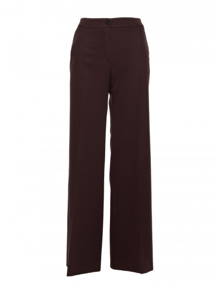 M875 Plačios kelnės - rudos