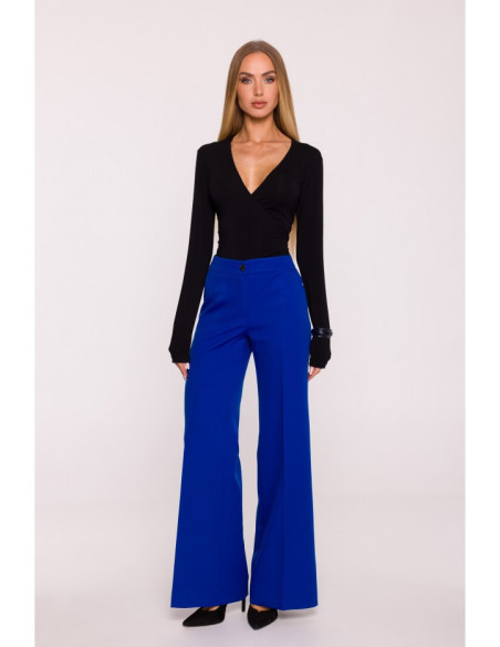 M875 Plačios kelnės - rugiagėlių mėlynos spalvos