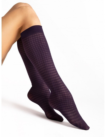 Fiore kojinės iki kelių su mikrofibra