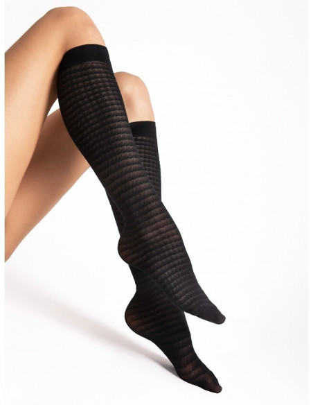 Fiore kojinės iki kelių su mikrofibra