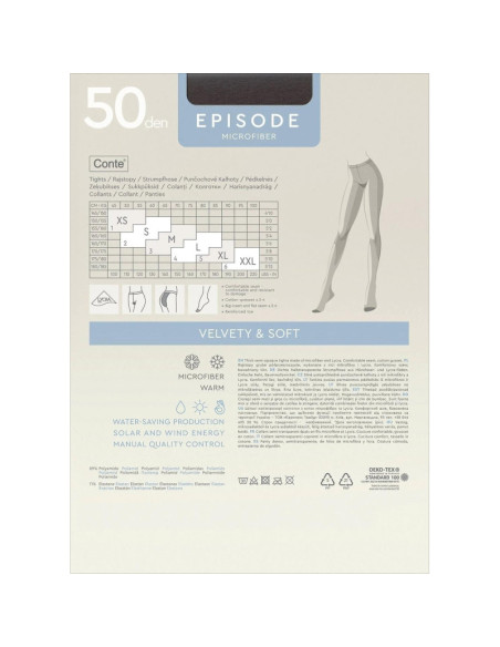 Conte pėdkelnės su mikrofibra