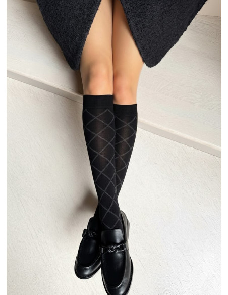 Veneziana kojinės iki kelių su mikrofibra