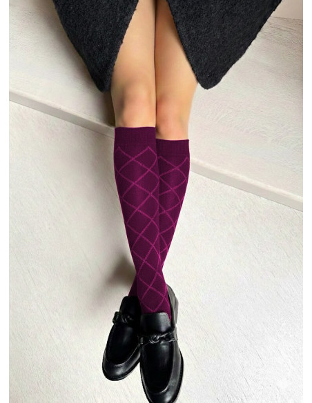 Veneziana kojinės iki kelių su mikrofibra