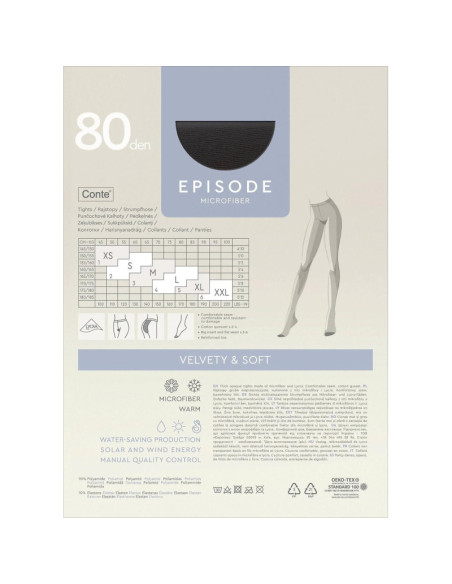 Conte pėdkelnės su mikrofibra