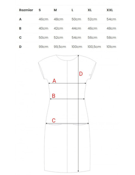 B050 Laisva midi suknelė su kišenėmis - pilka