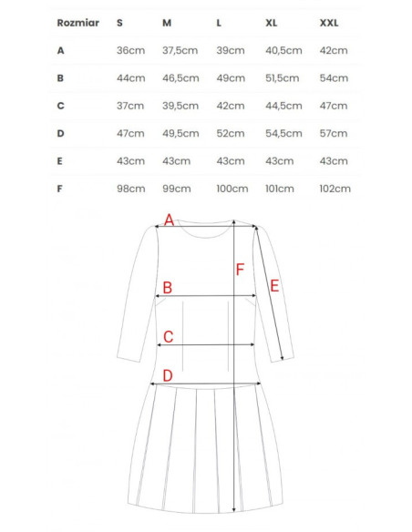 M336 Suknelė pažemintu liemeniu ir kontrastingomis klostėmis - rugiagėlių mėlyna