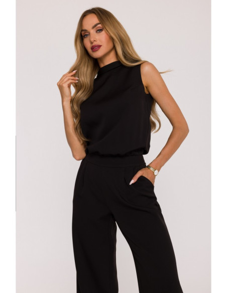 M382 Kombinezonas be rankovių - juodas