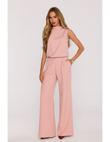 M382 Kombinezonas be rankovių - pudros mėlyna